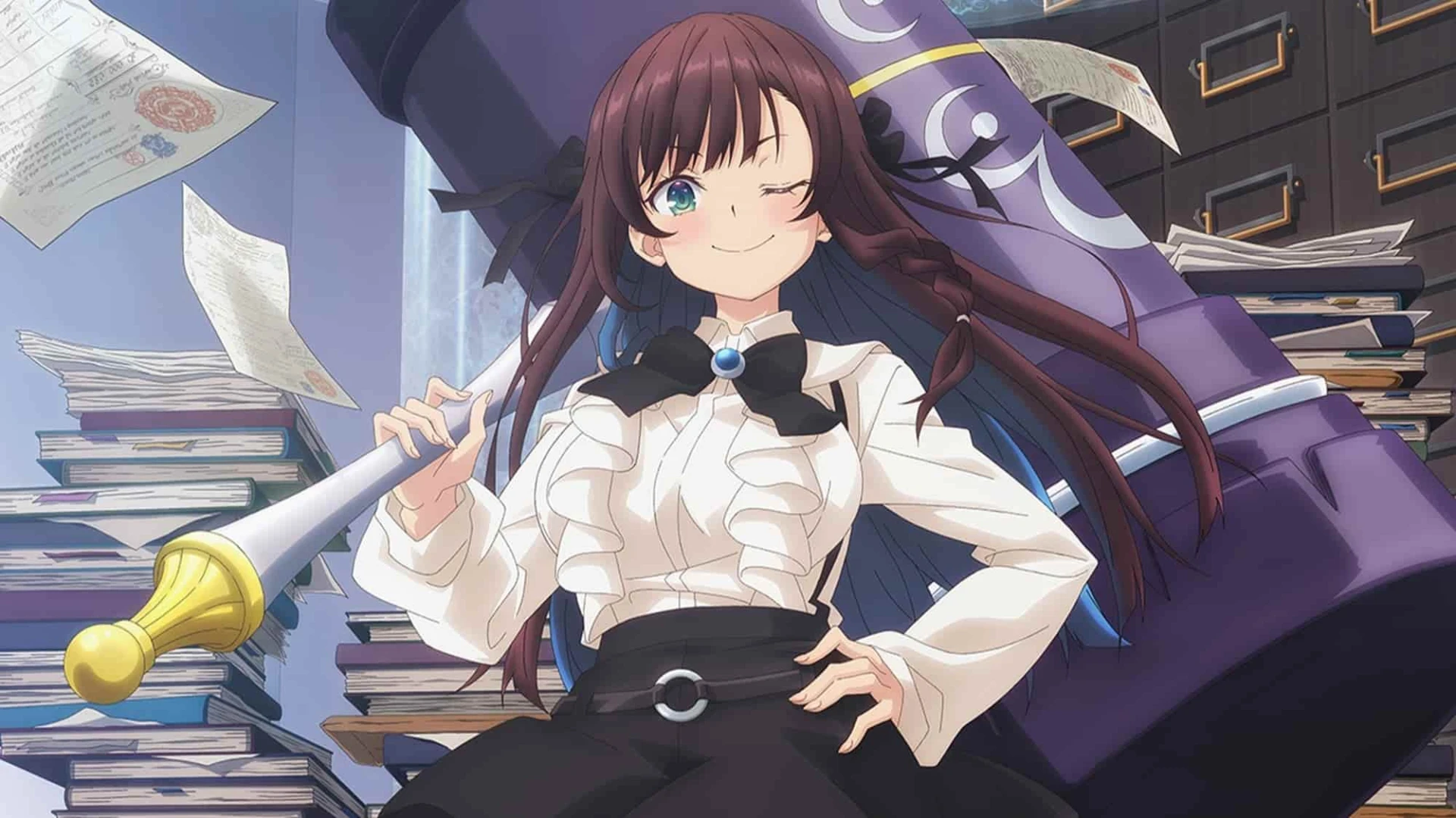 دانلود انیمه I May Be a Guild Receptionist, but I'll Solo Any Boss to Clock Out on Time